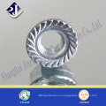 online shop alibaba mild steel color zinc plated hex flange nut